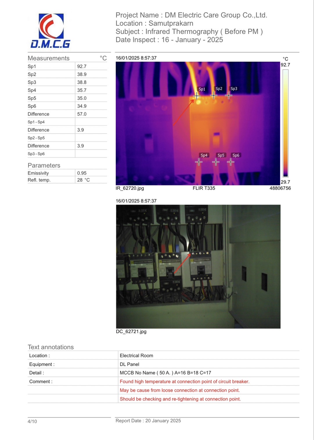ภาพการทำงาน Thermography 2