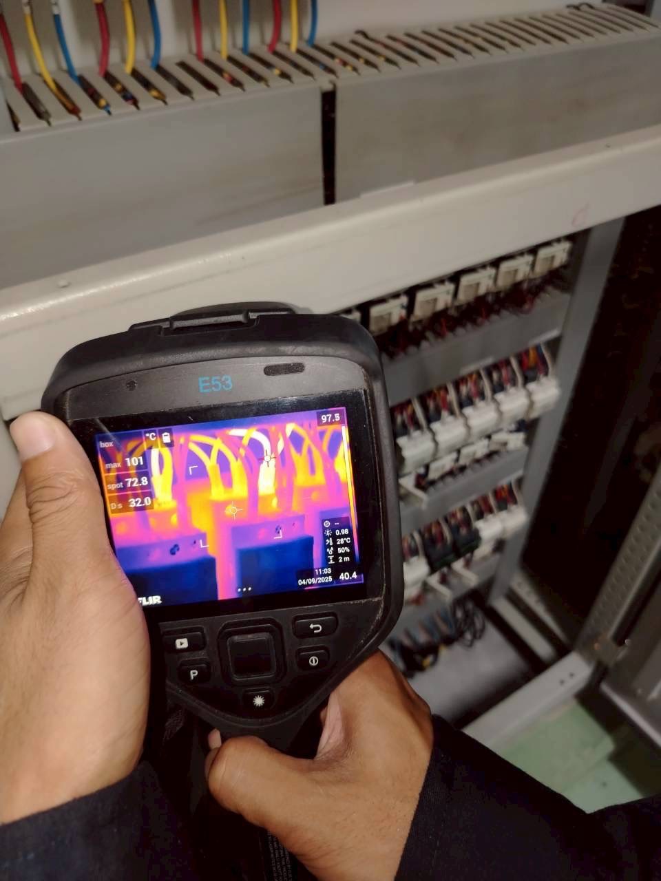 ภาพการตรวจสอบ Thermography